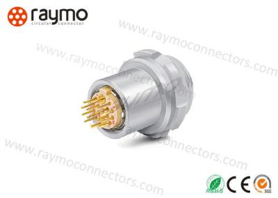 China 10 Pin 12 Pin 15 Pin Printed Circuit Connectors , Pcb Circular Connector 90 Degree Contacts for sale