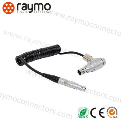 China 0.5m Cable 00B M9 FHG Right Angle Connector 5000 time push pull for sale