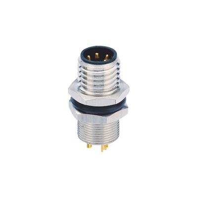 China Panel Mount Miniature Circular Connectors Sensor M8 8 Pin Female Connector for sale