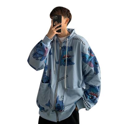 China Regular loose hoodie men's cardigan Stewie Korean version 2020 spring/fall trend soft couple coat for sale