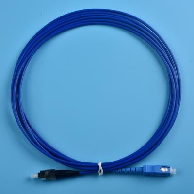 China Fiber Optic Patch Cord Armor 200/230um vpin And Duplex Adapter Duplex ftth 1m SC-FC for sale