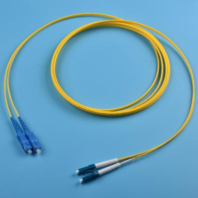 China LC Duplex SM 150m Adapter SC/UPC to SC UPC LC-SC-DX Fiber Optic Patch Cord for sale