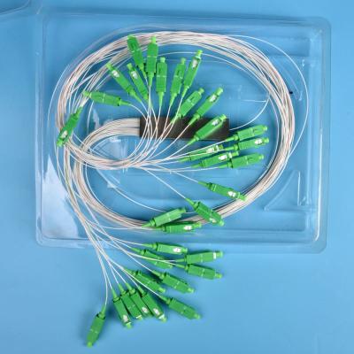 China FTTH steel tube plc fiber optic splitter fbt fiber optic splitter for sale