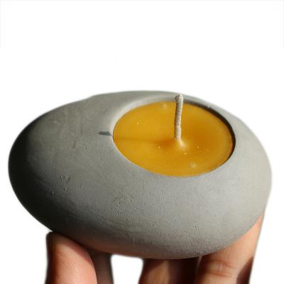 China Long Lifespan Oval Concrete Candlestick Silicone Mold , Silicone Candle Holder Mold for sale