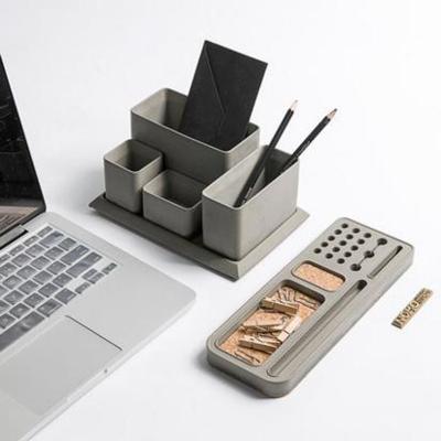 China Creative Concrete Phone Holder Office Supplies Long Service Life Concrete Molds for sale