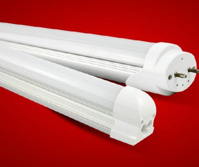 China Integrated T5 T8 led tube with half Aluminum housing half PC cover both ended input 900mm for sale