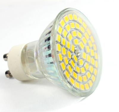 China Aluminum glass led spot light GU10 AC85-265V E27 bulb 60pcs SMD2835 new down indoor lamp for sale