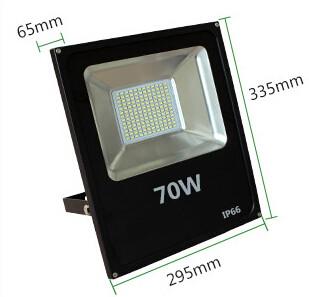 China 70W flood light led outdoor lighting IP66 warm white high lumen slim aluminum housing for sale