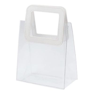 China Waterproof Promotional Plastic Custom Logo Gift Bags Transparent Wedding Bags For Packaging for sale