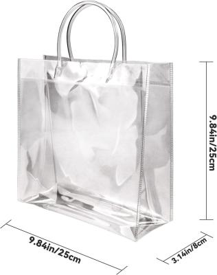 China Large Capacity Stage Custom Wholesale PVC Tote Plastic Hasp Flower Bouquet Transparent Clear Package For Women Traveling for sale