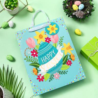 China Luxury Custom Recycled Materials Size Logo Paper Bag With Handle Flower Bouquet Packaging Gift Bag With Full Offset Printing For Flower Packaging for sale