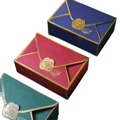 China Recyclable Chocolate Box Folding Chocolate Box Kraft Paper Pink Box Gift Custom Logo for sale