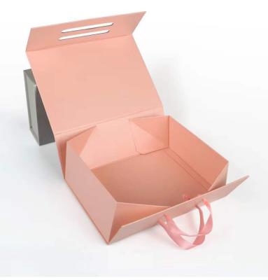 China Recyclable Pink Ribbon Gift Packaging Box Custom Mailing Corrugated Cardboard Boxes for sale