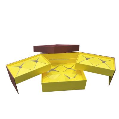 China Recyclable Custom Luxury Logo Printed Rigid Cardboard Paper Gift Box Lid And Base Boxes for sale