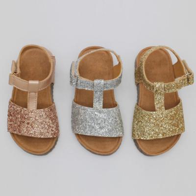 China 2022 Hot Sale New Design Kids Girls Summer Flat Sandals for sale