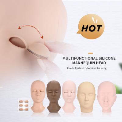 China Eyelash Extension Tools Hollyren Private Label Practice Mannequin Head With Removable Eyelids Manniquin Head For Lashextension Pestanas for sale