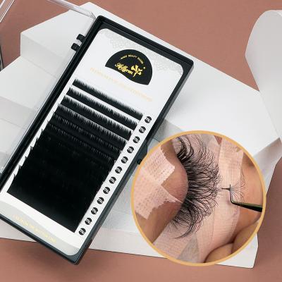 China Wholesale Korean Mink Volume Eyelashes Easy Fan Fake Mink Volume Eyelashes Easy Fan Long Natural Korean Fake for sale