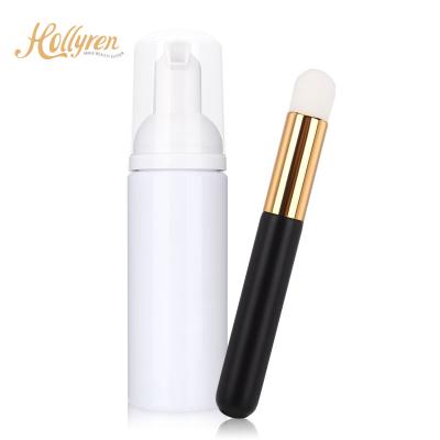 China Eye Safe Lash Cleaning Foam Pump Design Hollyren Eyelash Extensions Shampoo Eyelash Extension Glue No Clean Stimulation Makeup for sale