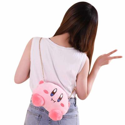 China New Star Kirby Chain Messenger Bag Game Plush Toy Peripheral Cute Plush Shoulder Bag Girl Pocket for sale