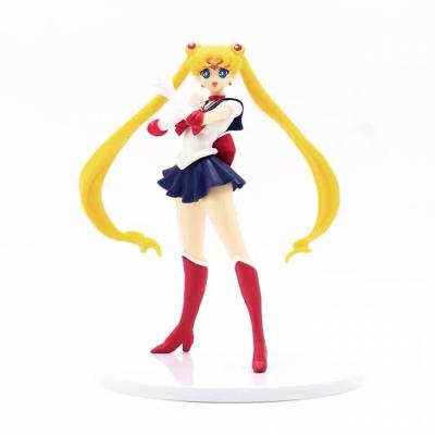 China Cute cartoon toy khot sale sailor moon position poses moon hare ornaments figure for sale