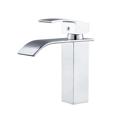 China High Quality Modern Luxury Home Bathroom Waterfall Basin Brass Faucet for sale