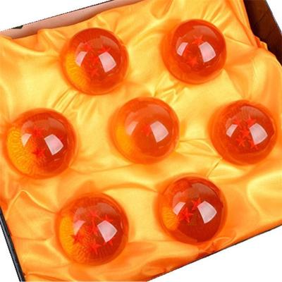 China Japan Dragon Ball Z Gonku Toy 7 Stars Resin Dragon Balls Model Set 7pcs/set 7.1cm for sale