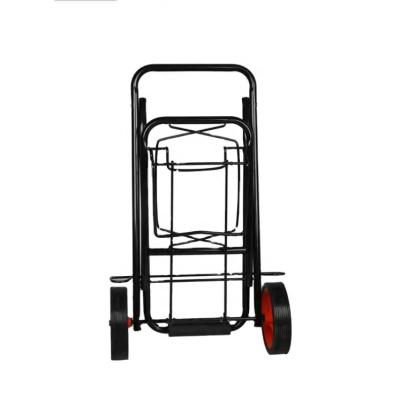 China Shopping Folding Hand Truck and Dolly Heavy-Duty Luggage Trolley Cart with Telescoping Handle and Rubber Wheels for sale