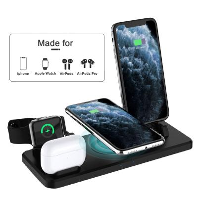 China Fast Fast Charger Amazon Success 15W Radio Charging 3 In 1 Wireless Charger Station For iPhone Apple Watch Airpods for sale