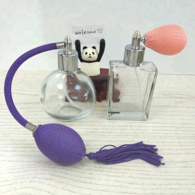 China Personal Care Cosmetics Packaging Perfume Glass Bottles With Bulb Atomizer for sale