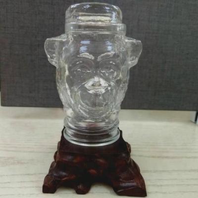 China Glass Animal Shaped Beverage 100ml Monkey Bottle for sale