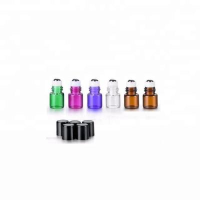 China Personal Care Essential Oil Glass Roll Ball Bottles 1ml 2ml Glass Roll On Bottles for sale