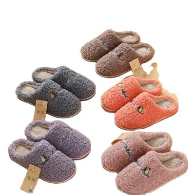 China Anti-Smell Customized Women Winter Warm Indoor Home Slippers For Ladies for sale