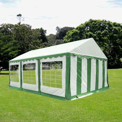 China Stable Best Price White And Green 6x3 PVC Small Gazebo Party Marquee With Side Panels for sale