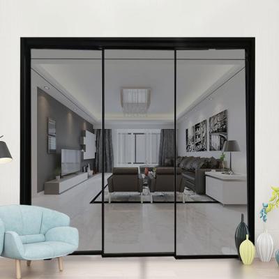 China Factory Hot Selling Aluminum Front Entrance Windproof Exterior Swing French Doors for sale