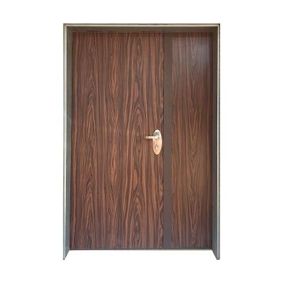 China Building Bulletproof Fancy Flat Steel Entrance Doors Galvanized Steel Door for sale