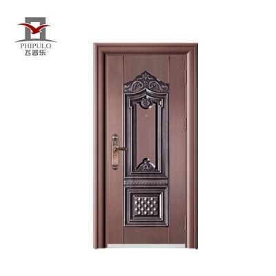 China Swing New Pakistan Style Luxury Modern Security Steel Door With Window From China Manufacturer for sale