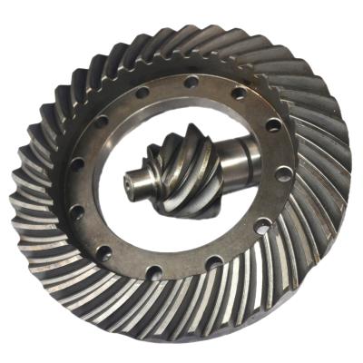 China Transmission parts manufacturer precision factory price bevel crown pinion and gear ring rear differential gear for Dongfeng EQ1080 for sale