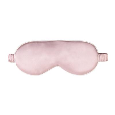 China Anti Wrinkle 100 Percent Pure Collagen 19 Silk 22 momme Soft Pink Eyemask Super Comfortable Eye Mask For Sleep for sale