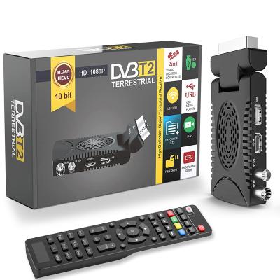 China Support Youtube APP DVB-T2 HEVC 10BIT Decoder For Retro TV With Built-in HD Cable Mini TV Stick for sale