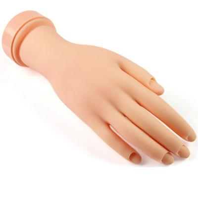 China 2020 Flexible Nail Art Training Rubber Bendable Practice Fake Artificial Hands B1005 for sale