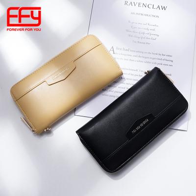 China No Credit Card Leather Holder 2021 Hot Selling Long PU Wallet For Woman for sale