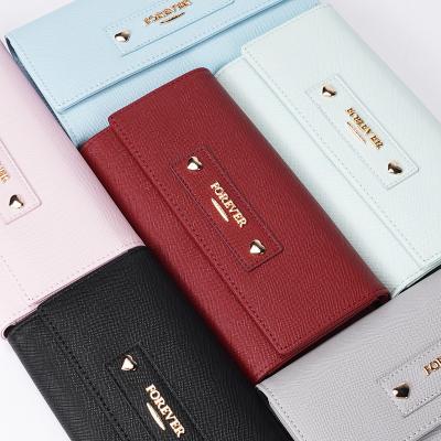 China No PU Women Wallets Large Capacity Purse Long Lychee Leather Wallet for sale