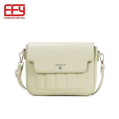 China Classic Leisure PU Leather Cross - Body Shoulder Bag Fashion Handbag Color Women OEM Pockets Customized Volume for sale