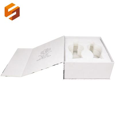 China Zhishang Matt Lamination Packaging Paper Box Recyclable Luxury Glass Cardboard Wine Packaging Gift Box With Foam Insert for sale