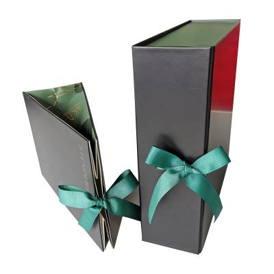 China Accept Gift Promotional Luxury Flat Product Packaging Rigid Cardboard Box for sale