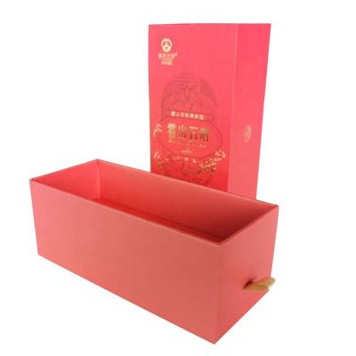 China Recycled Materials Wholesale Customized Handle Paper Cylinder Corrugated Cardboard Wine Box for sale