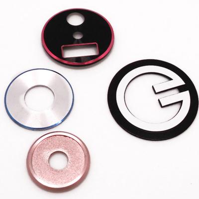 China Custom Label 0.5mm Thickness Waterproof Aluminum Headphone Metal Label for sale