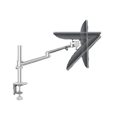 China Mordern Swing Arm Desktop Mount LCD Arm Single Computer Monitor Arm Shock Absorber Monitor Mount for sale