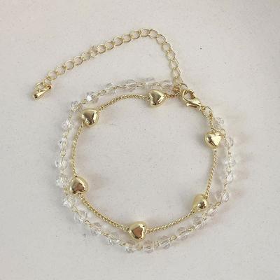 China Soft faux stone bangle bracelet fashion opal crystal bracelet girlfriend the same bracelet moon star zircon pull adjustable bracelet women wholesale for sale