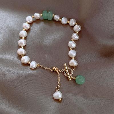 China Opal rhinestone bracelet fashion bracelet fresh water pearl bracelet girlfriend same bracelet moon star zircon pull adjustable bracelet women wholesale for sale